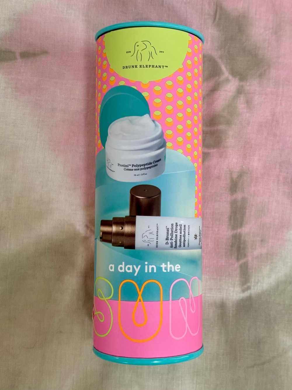 Drunk Elephant A Day in the Sun Protini & D-Bronzi Moisturizer Travel Kit